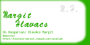 margit hlavacs business card