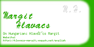 margit hlavacs business card